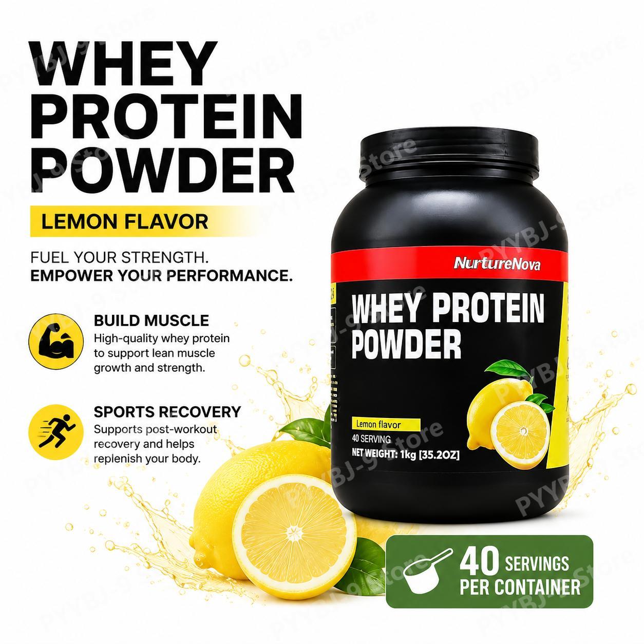 Nutrition Of Fitness - Poudre de protéines de lactosérum NurtureNova