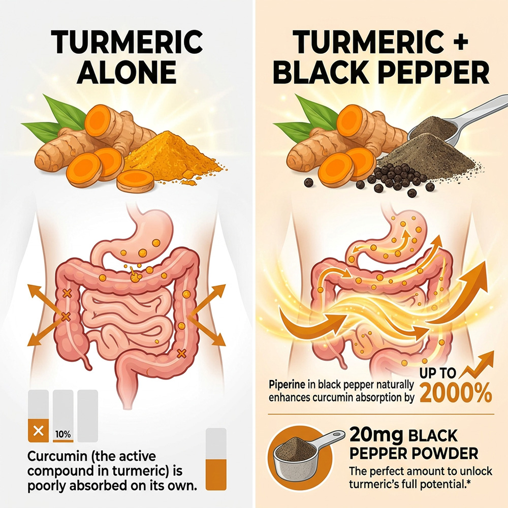 Curcuma avec poivre noir et gi - Turmeric Curcumin Capsule avis et prix